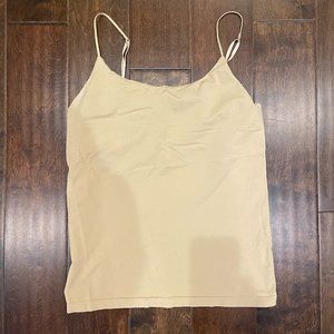 Beige Cami with Built-In Bra (Banana Republic) |Size L